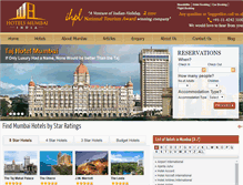 Tablet Screenshot of hotelsmumbaiindia.com